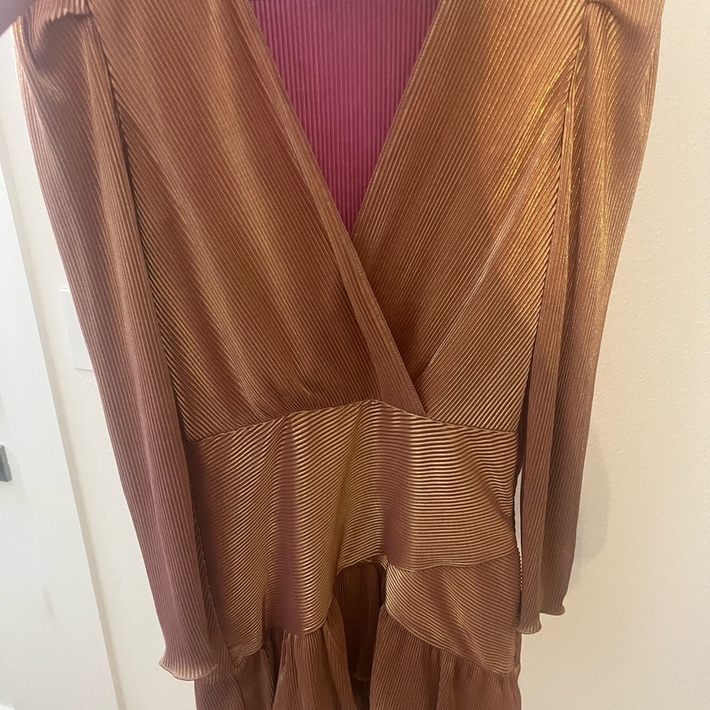 SAYLOR rose gold dress